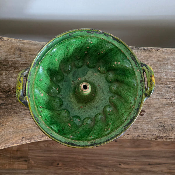 19th Century French Redware Cake Mold