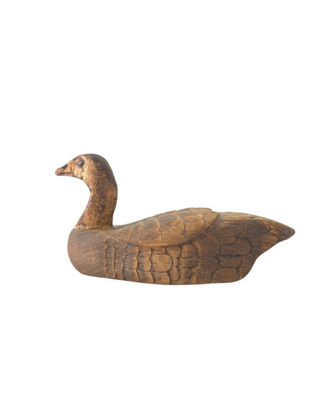 Vintage Carved Wood Primitive Duck
