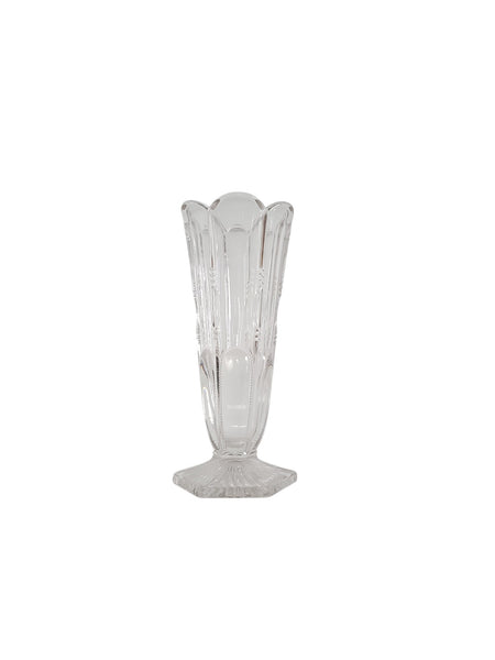 Antique Fluted Glass Vase