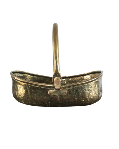 Hammered Brass Planter