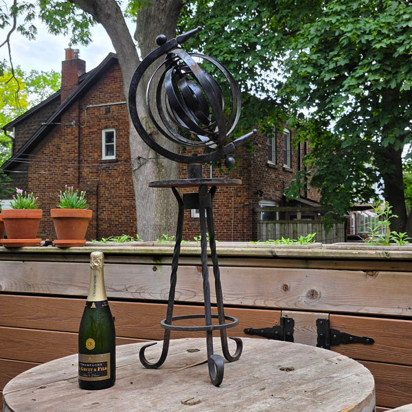 Antique Garden Cast Iron Armillary Dial