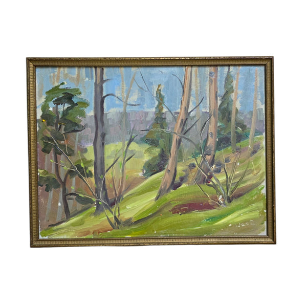 Vintage Moody Landscape Painting