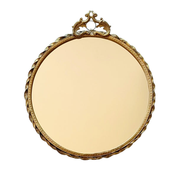 Round Brass Mirror