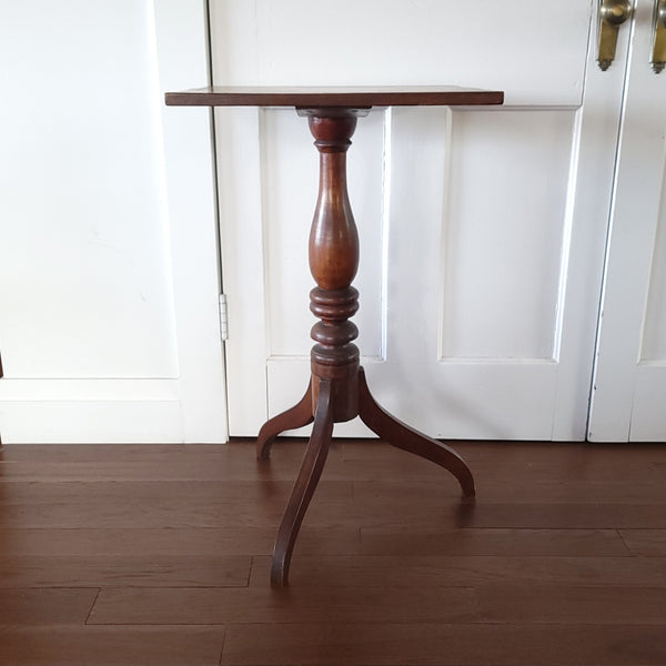 Circa 1840 East Coast Nova Scotia Birch Side Table Candle Stand