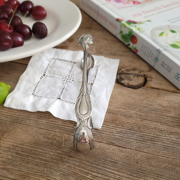 Art Nouveau Silver Spoon Tongs