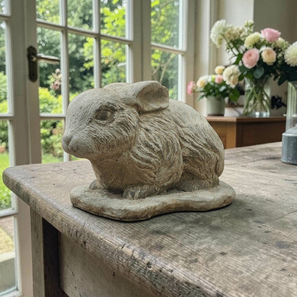 Lovely Cast Cement Garden Rabbit