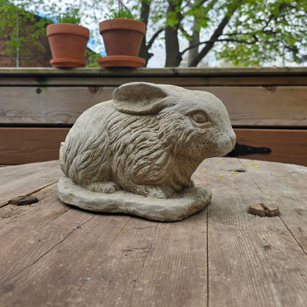 Lovely Cast Cement Garden Rabbit