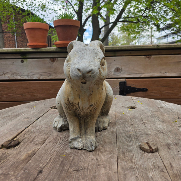Wonderful Cast Cement Garden Rabbit