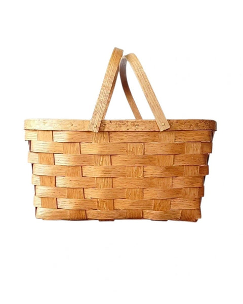 Woven Picnic Gathering Storage Basket
