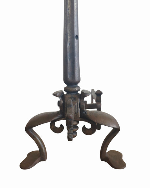 Oscar Bach Antique Seahorse Andirons