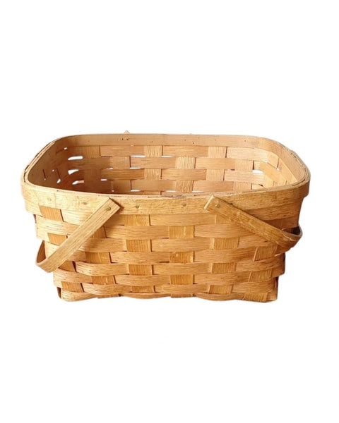 Woven Picnic Gathering Storage Basket