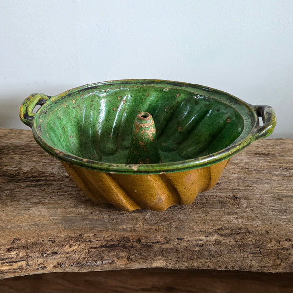 19th Century French Redware Cake Mold