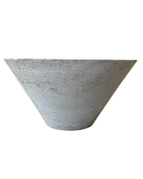 Mid-Century Cast Cement Cone Form Garden Planter