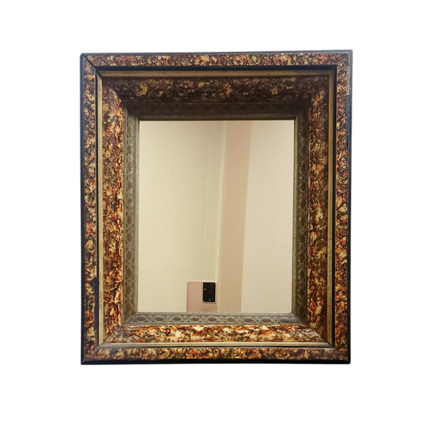 Antique Eastlake Mirror With Faux Marbelized Surround