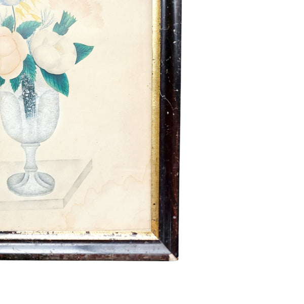 Still Life Antique Floral Watercolour Theorem