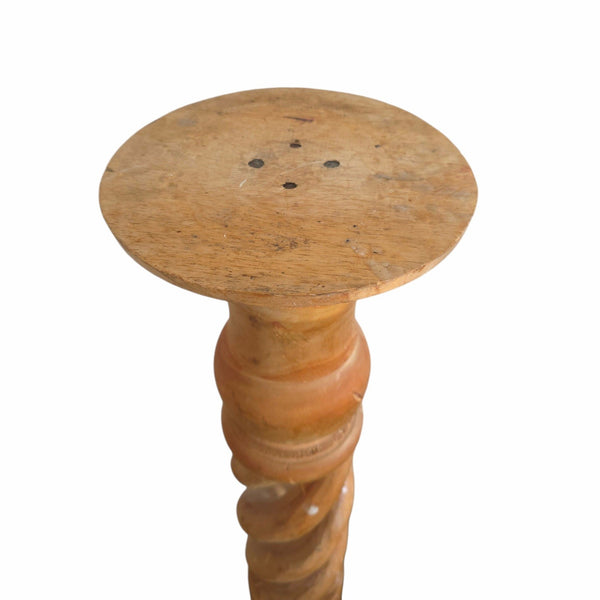 Pine Barley Twist Pedestal Column