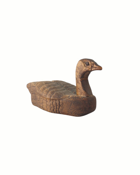 Vintage Carved Wood Primitive Duck