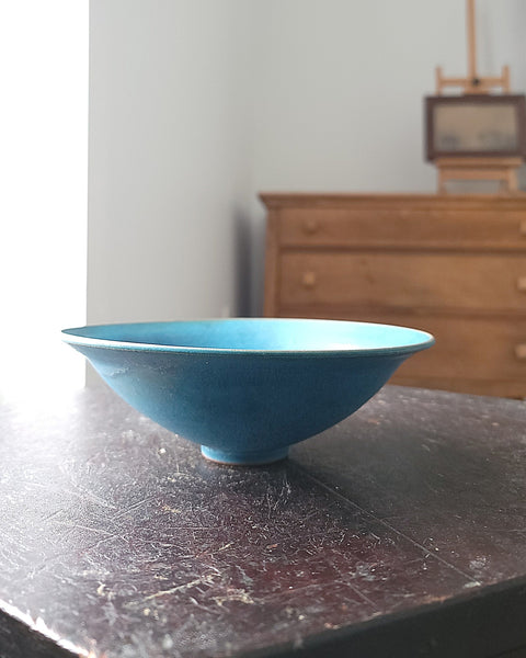 Exquisite Blue Studio Pottery Bowl