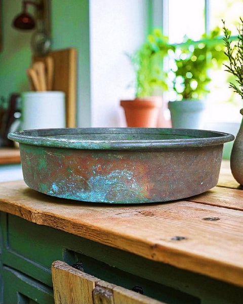 Antique French Large Copper Confiture Pan