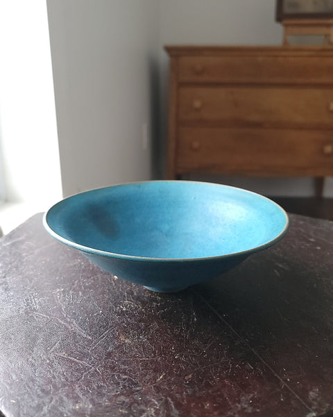 Exquisite Blue Studio Pottery Bowl