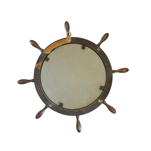 Vintage Ships Wheel Bullseye Mirror