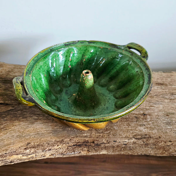 19th Century French Redware Cake Mold