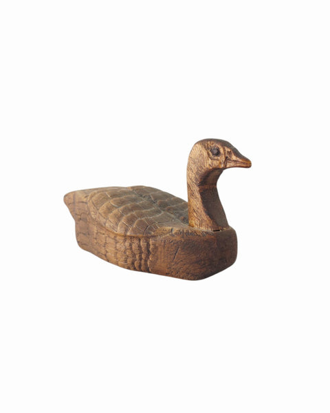 Vintage Carved Wood Primitive Duck