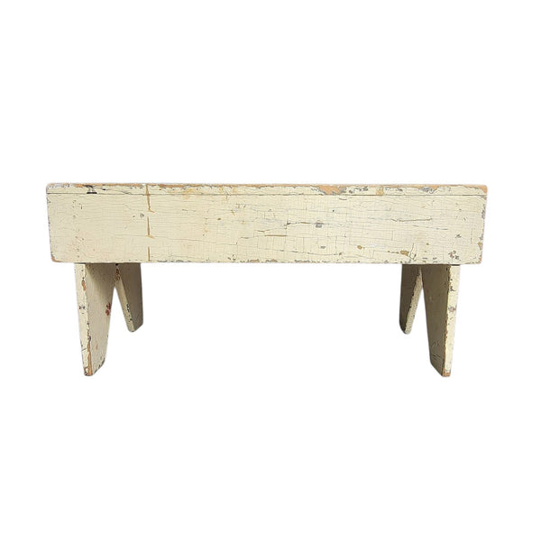 Primitive Country Bench In Original Paint
