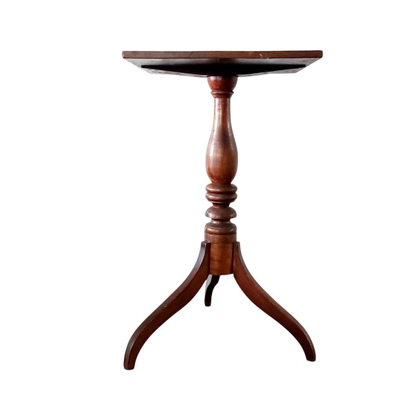 Circa 1840 East Coast Nova Scotia Birch Side Table Candle Stand