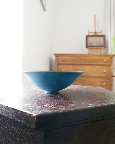 Exquisite Blue Studio Pottery Bowl