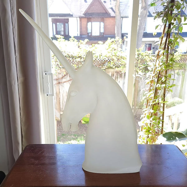 Austin Productions Frosted Lucite Unicorn