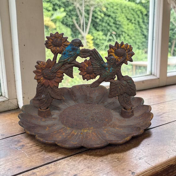 Cast Iron Table Top Bird Seed Feeder