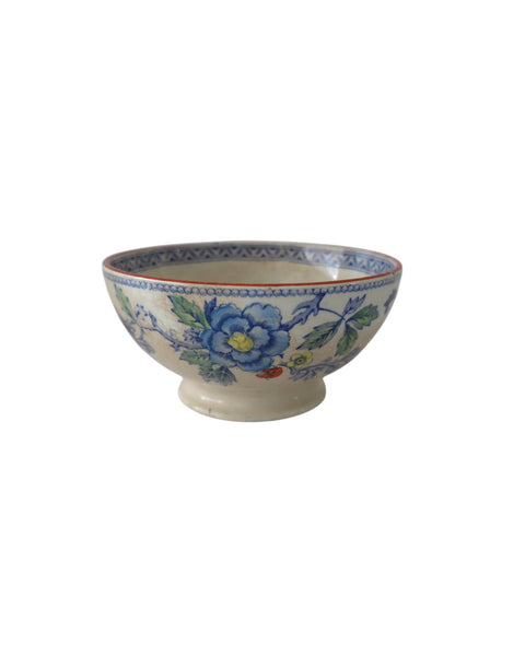 French Cafe Late Bowl Creil Et Montereau Floral Aesthetic Movement Design