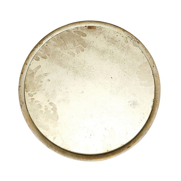 Antique Round Mirror Wonderful Patina Aged Glass