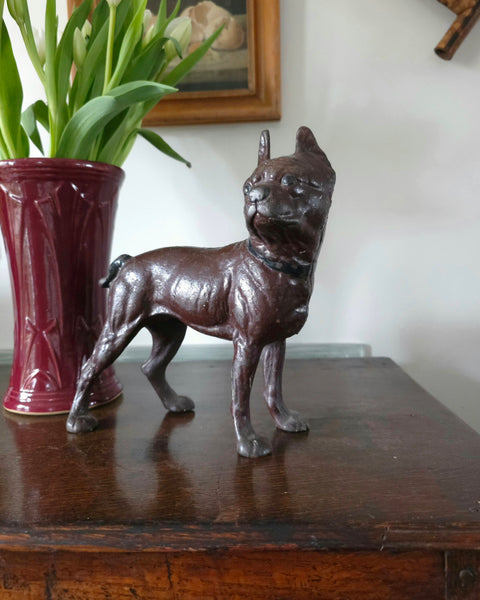 Antique Cast Iron Boston Terrier