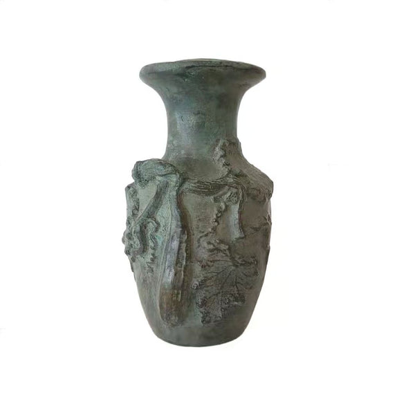 Japanese Cast Bronze Vase