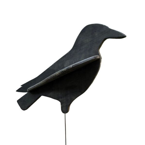 Vintage Wood Crow Decoy