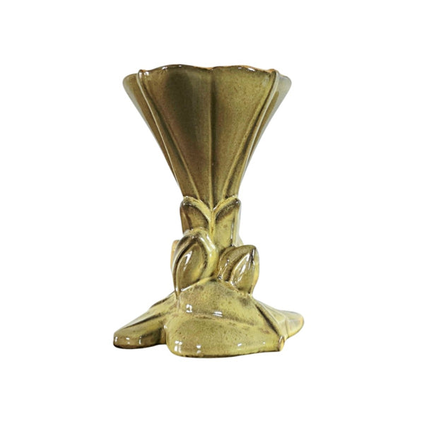 Mid Century Gondor Pottery Trumpet Vase