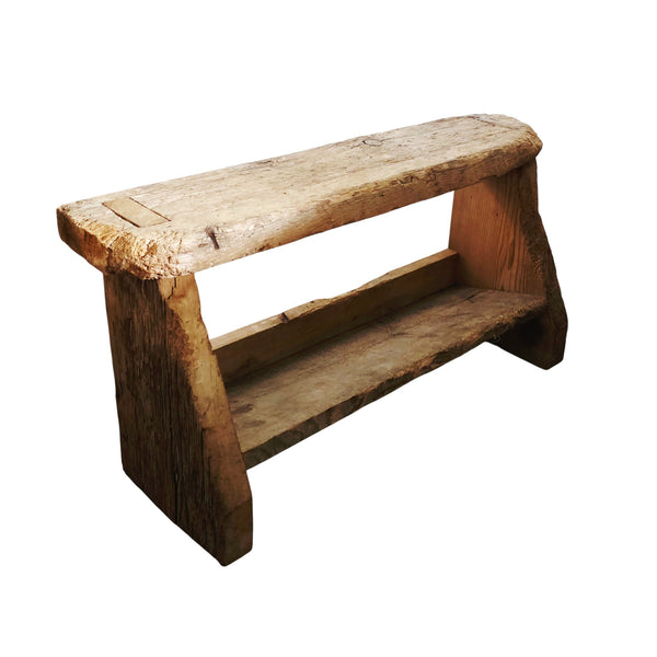 Fabulous Primitive Small Wood Bench