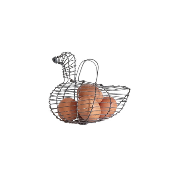 Wire Bird Form Small Egg Basket