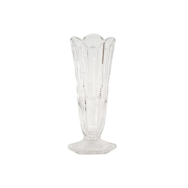 Antique Fluted Glass Vase