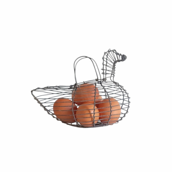 Wire Bird Form Small Egg Basket