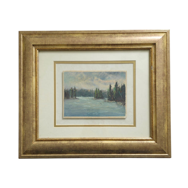 Framed Oil On Board Landscape
