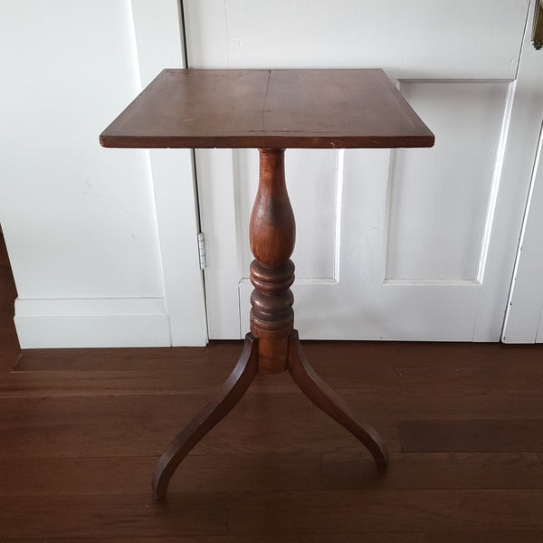 Circa 1840 East Coast Nova Scotia Birch Side Table Candle Stand