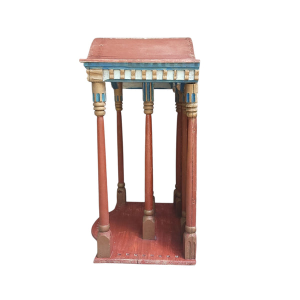 Antique Folk Art Quebec Shrine Architectural Model