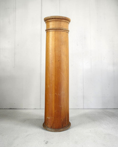 Antique Pine Pedestal Column