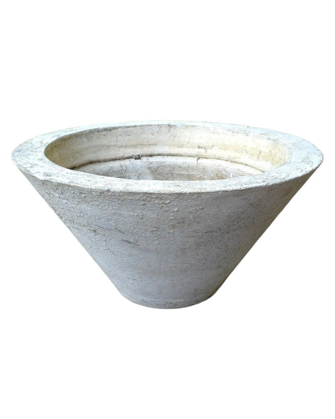 Mid-Century Cast Cement Cone Form Garden Planter