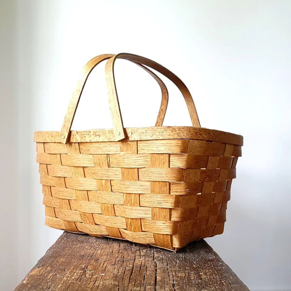 Woven Picnic Hamper Basket