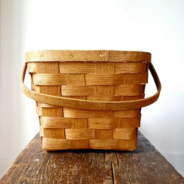 Woven Picnic Hamper Basket