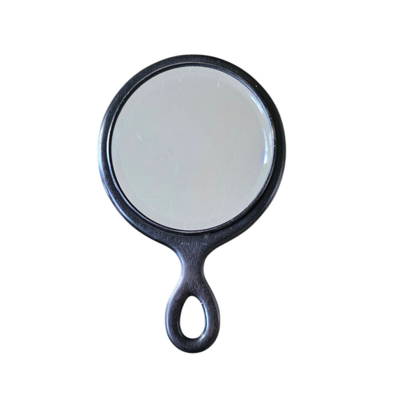 Antique Ebony Hand Or Hanging Mirror